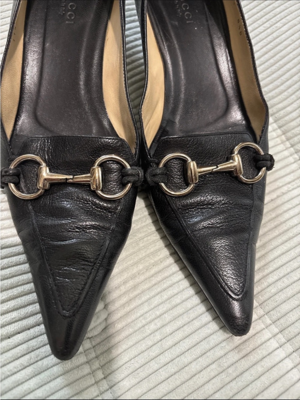 Gucci horsebit heels